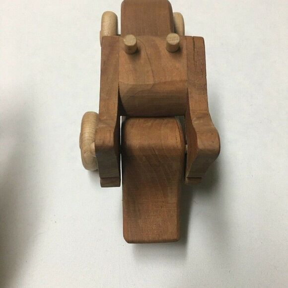 Vintage Animated Hardwood Push Toy Hippo Toy - Picture 5 of 12